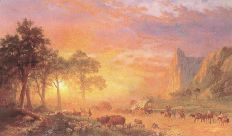 Albert Bierstadt The Oregon Trail Spain oil painting art